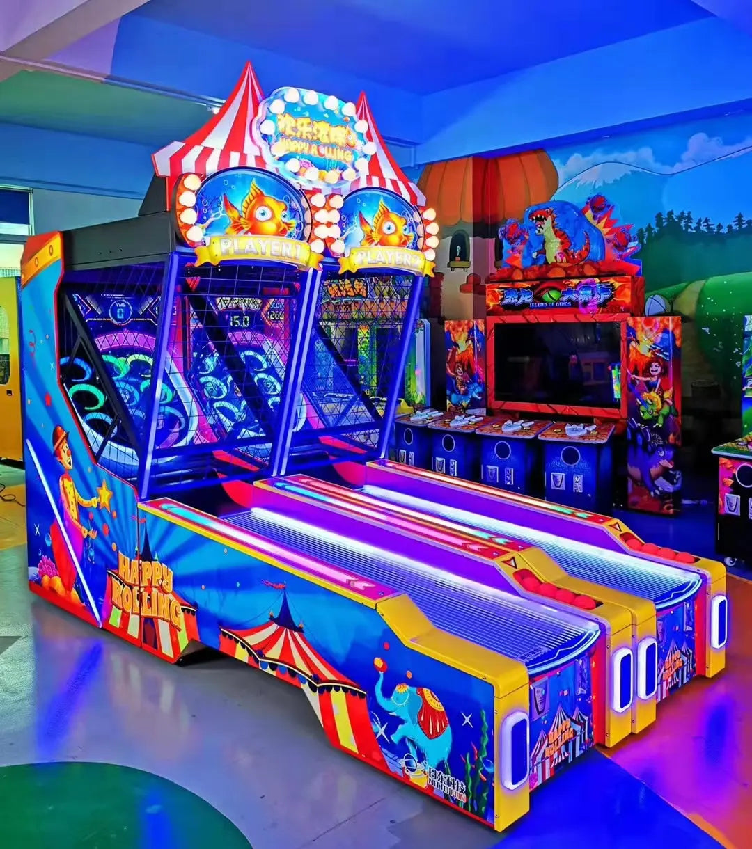 Happy-Rolling-bowling-sport-game-machine-Amusement-Coin-Operated-Electronic-Lottery-Ticket-Redemption-games-Tomy-Arcade