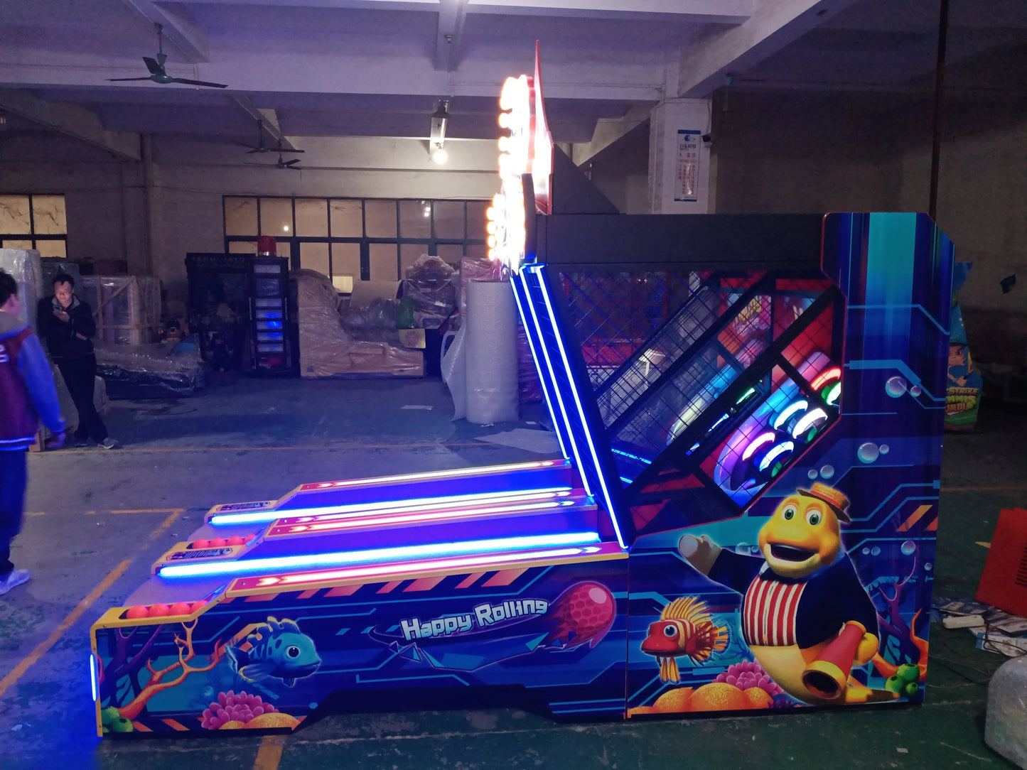 Happy-Rolling-bowling-sport-game-machine-Amusement-Coin-Operated-Electronic-Lottery-Ticket-Redemption-games-Tomy-Arcade