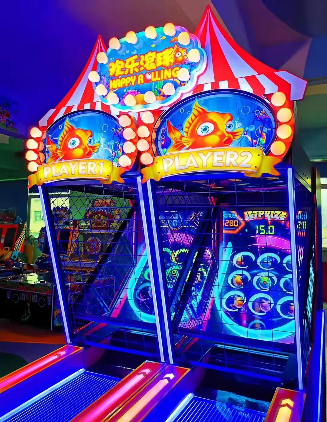 Happy-Rolling-bowling-sport-game-machine-Amusement-Coin-Operated-Electronic-Lottery-Ticket-Redemption-games-Tomy-Arcade