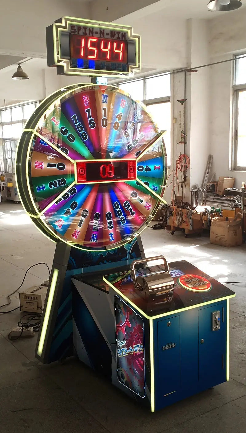 SPIN-N-WIN-Wheel-game-machine-Amusement-Coin-Operated-Lottery-Ticket-Redemption-games-Tomy-Arcade