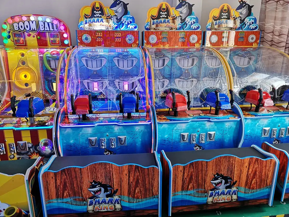Shark-King-Shooting-ball-game-machine-Amusement-Coin-Operated-Electric-machinery-for-kids-Lottery-Ticket-Redemption-games-Tomy-Arcade
