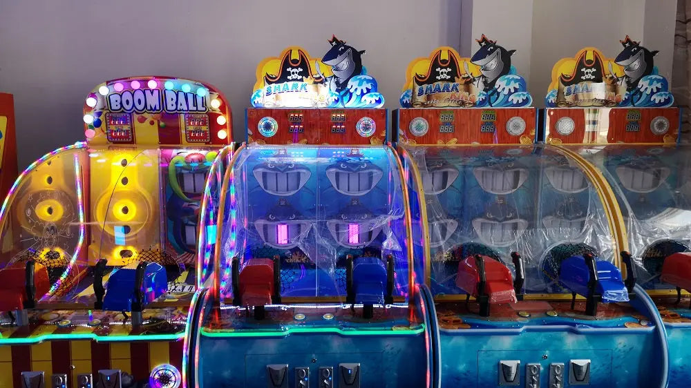 Shark-King-Shooting-ball-game-machine-Amusement-Coin-Operated-Electric-machinery-for-kids-Lottery-Ticket-Redemption-games-Tomy-Arcade