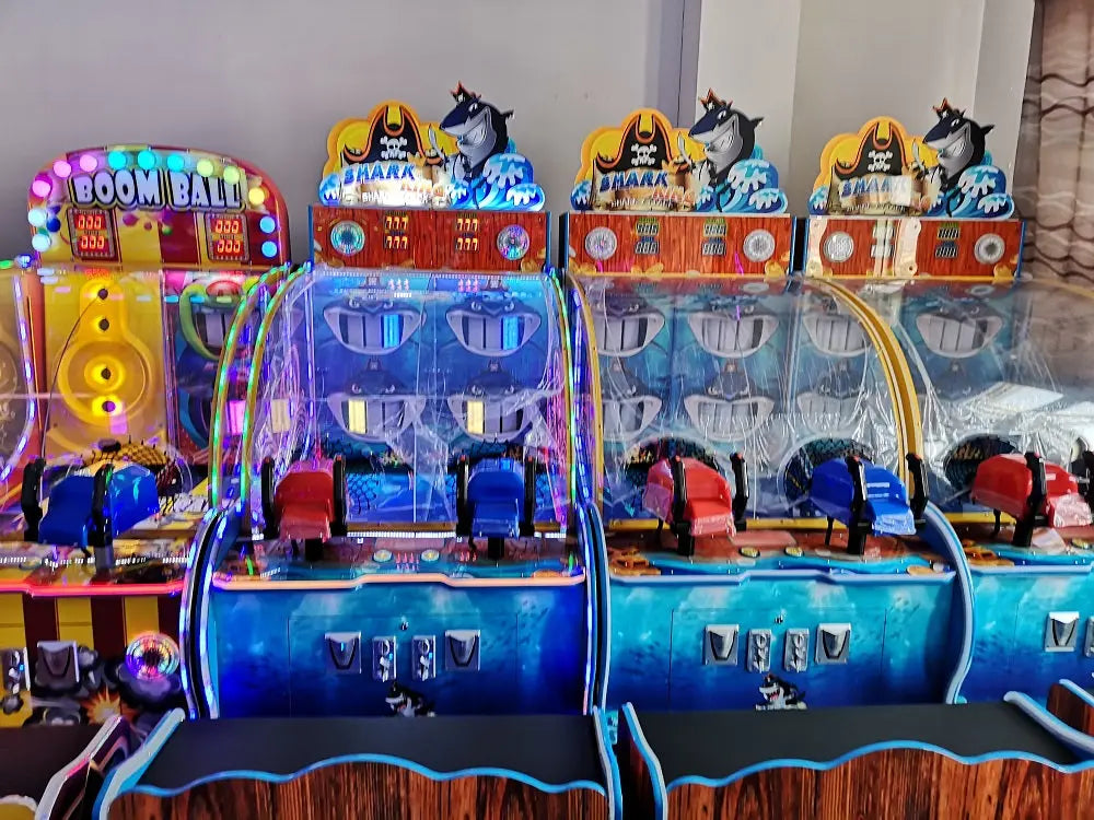 Shark-King-Shooting-ball-game-machine-Amusement-Coin-Operated-Electric-machinery-for-kids-Lottery-Ticket-Redemption-games-Tomy-Arcade