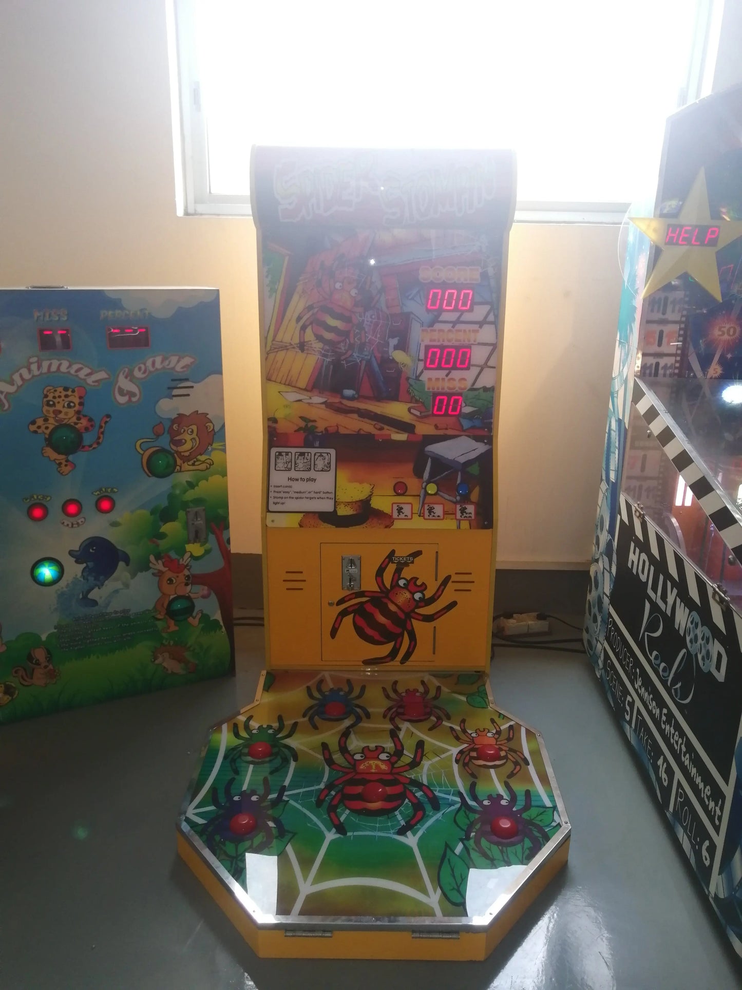 Spider-Stompin-Lottery-Redemption-game-machine-Amusement-Coin-Operated-Ticket-Redemption-Electronic-sports-games-for-kids-Tomy-Arcade