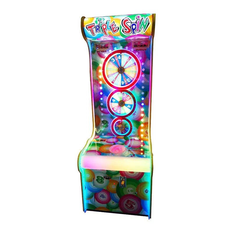 Triple-Spin-Lottery-Redemption-game-machine-Amusement-Coin-Operated-Ticket-Redemption-Electronic-games-Tomy-Arcade