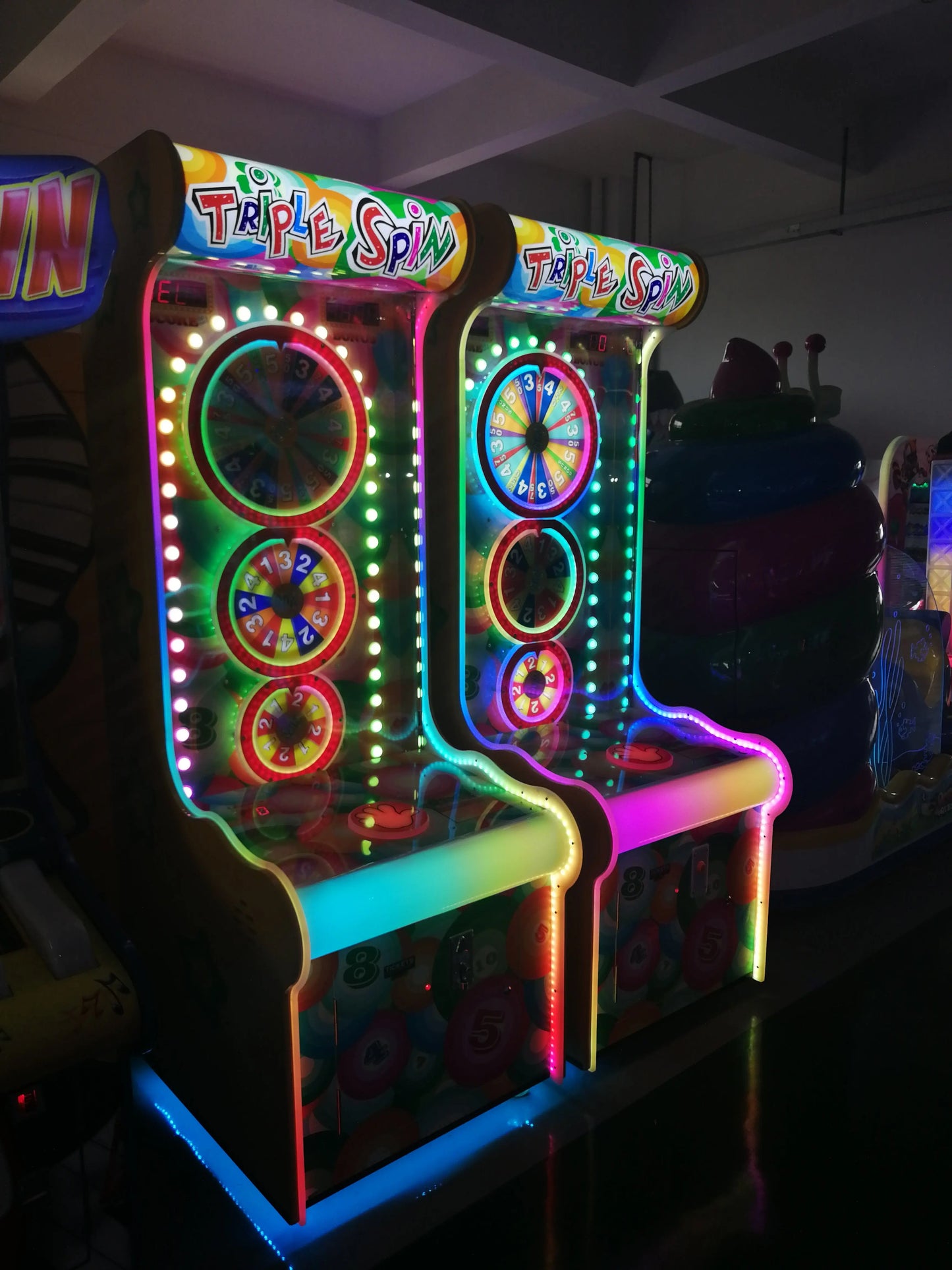 Triple-Spin-Lottery-Redemption-game-machine-Amusement-Coin-Operated-Ticket-Redemption-Electronic-games-Tomy-Arcade
