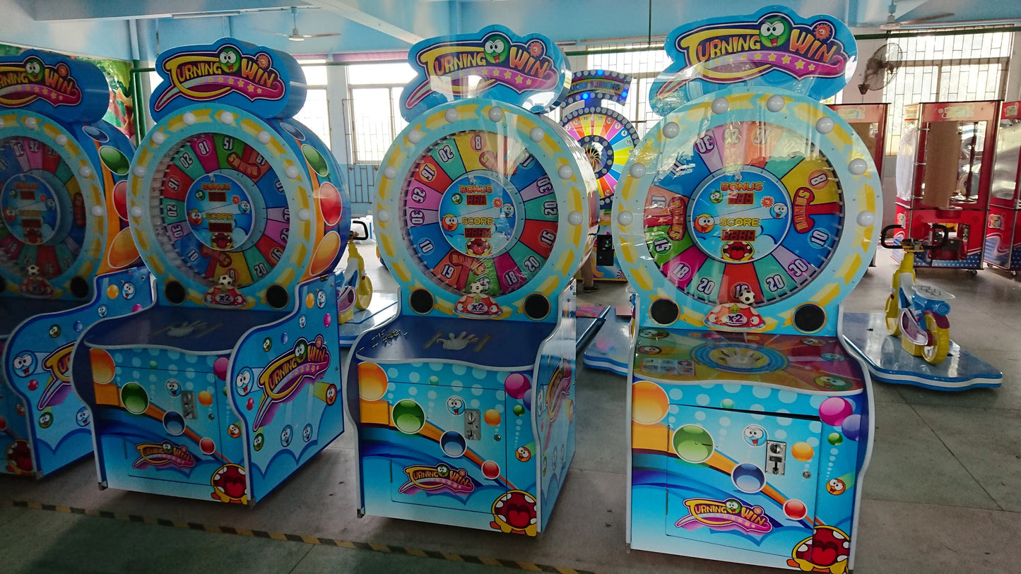 Urning-Win-2-Wheel-game-machine-Amusement-Coin-Operated-Lottery-Ticket-Redemption-games-Tomy-Arcade
