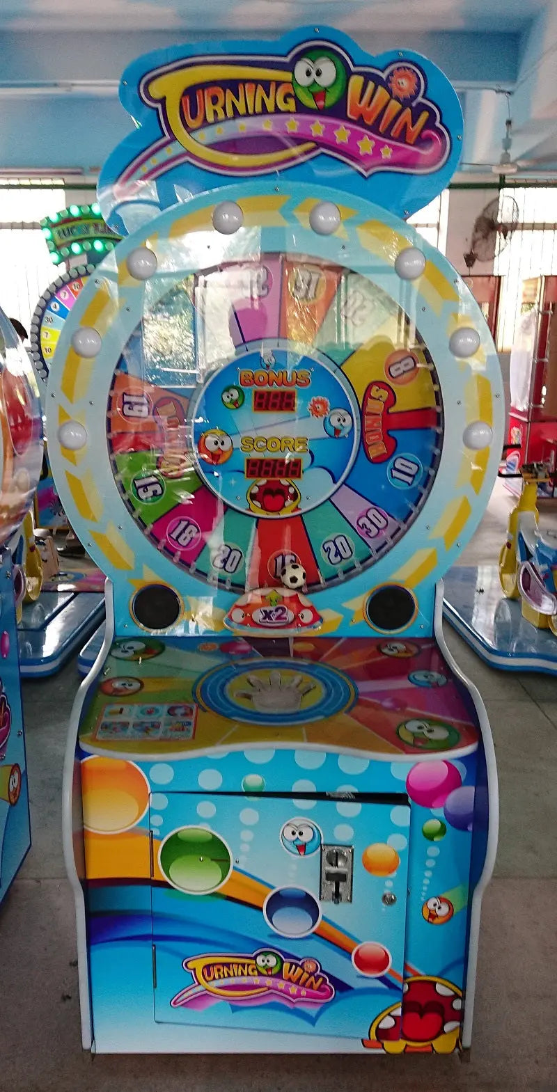 Urning-Win-2-Wheel-game-machine-Amusement-Coin-Operated-Lottery-Ticket-Redemption-games-Tomy-Arcade