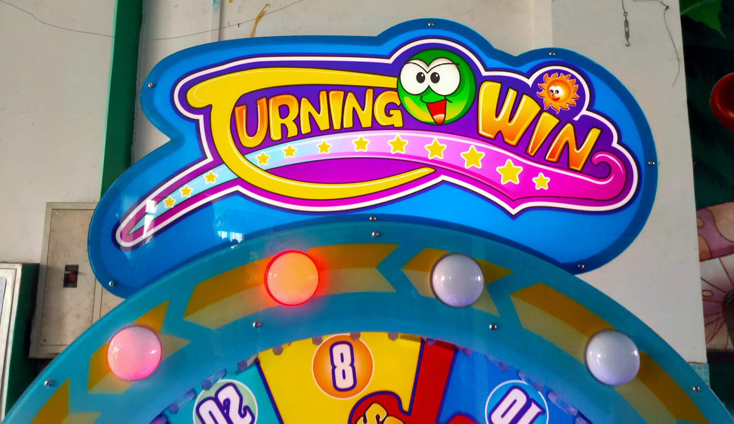 Urning-Win-2-Wheel-game-machine-Amusement-Coin-Operated-Lottery-Ticket-Redemption-games-Tomy-Arcade