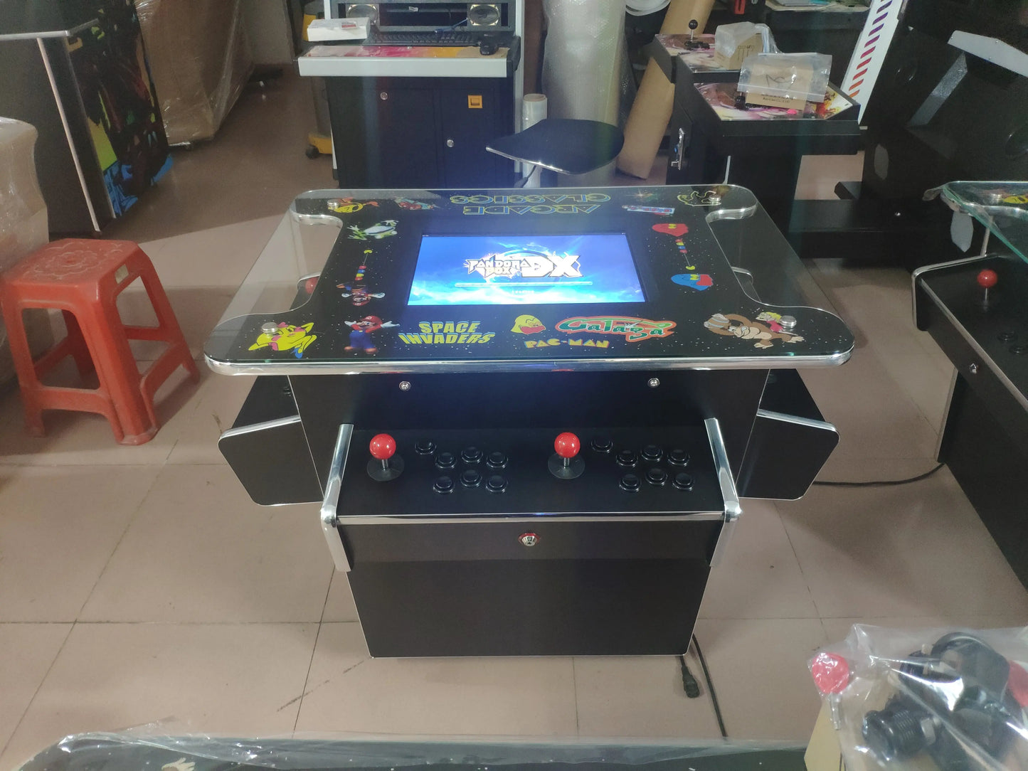 Cocktail-Arcade-Wood-Arcade-Amusement-Coin-Operated-game-machine-Tomy-Arcade