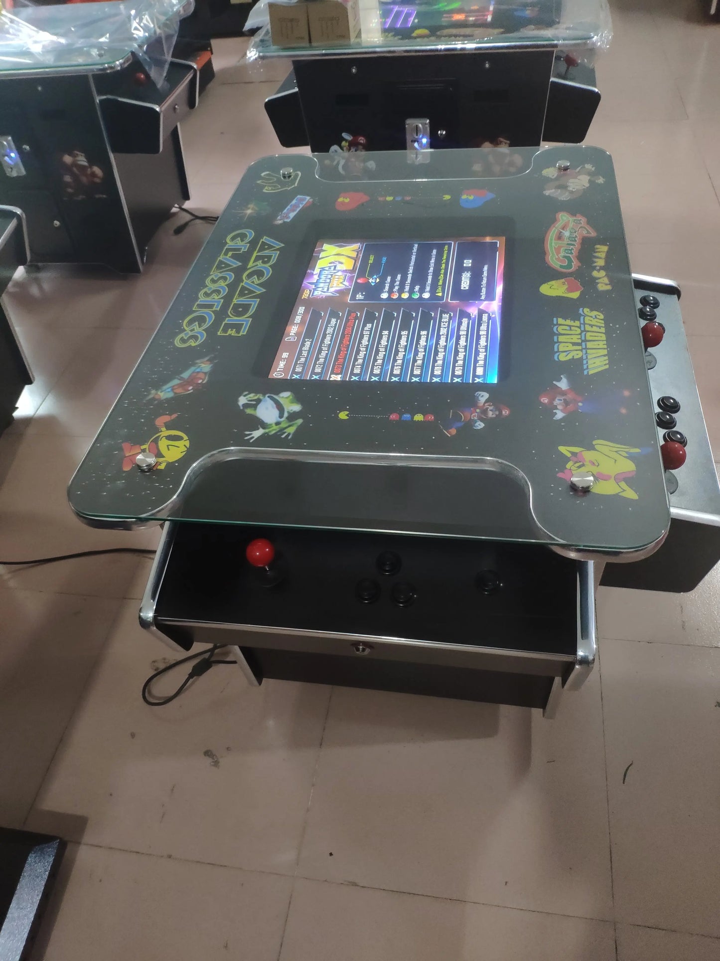 Cocktail-Arcade-Wood-Arcade-Amusement-Coin-Operated-game-machine-Tomy-Arcade