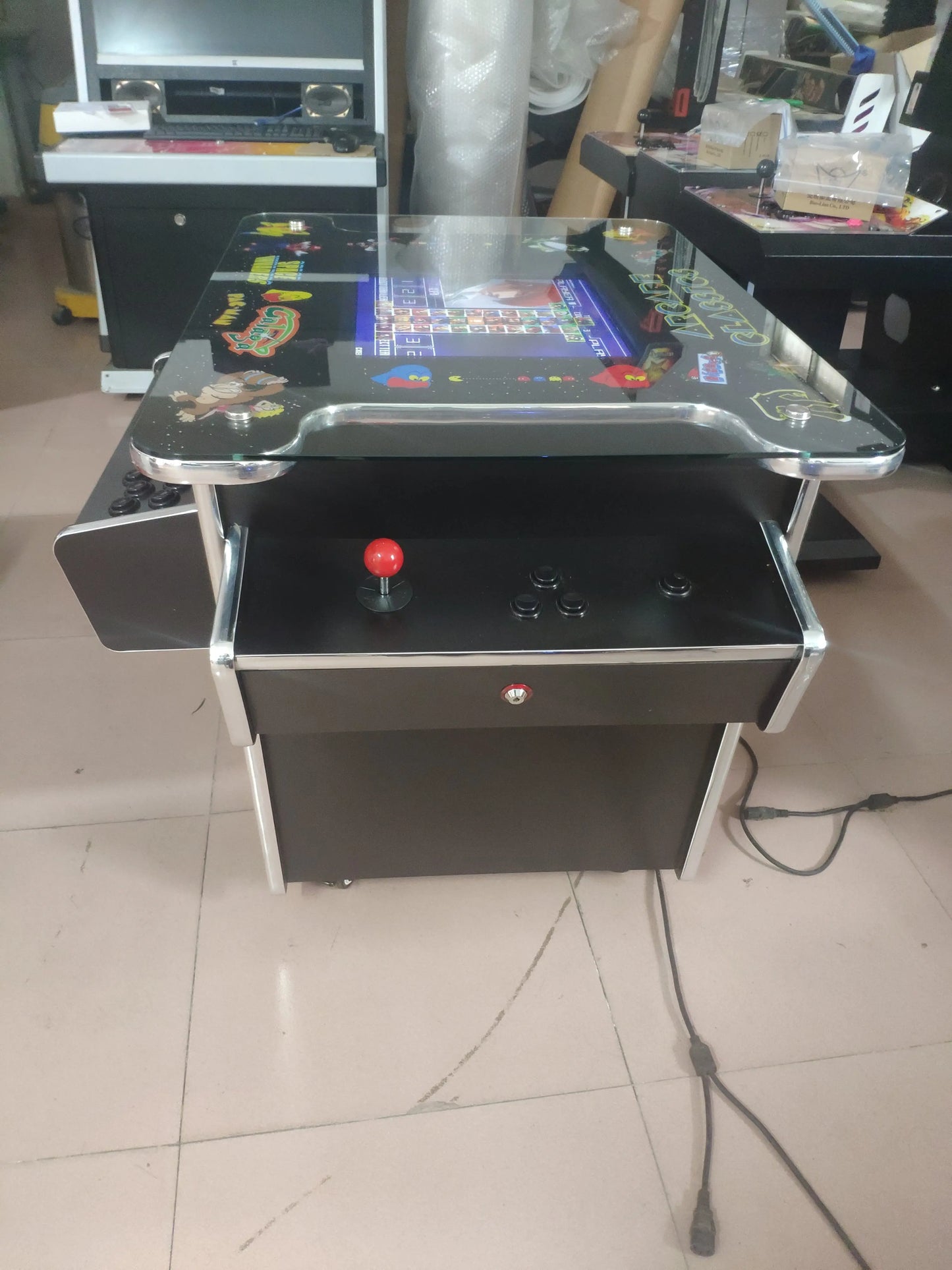 Cocktail-Arcade-Wood-Arcade-Amusement-Coin-Operated-game-machine-Tomy-Arcade