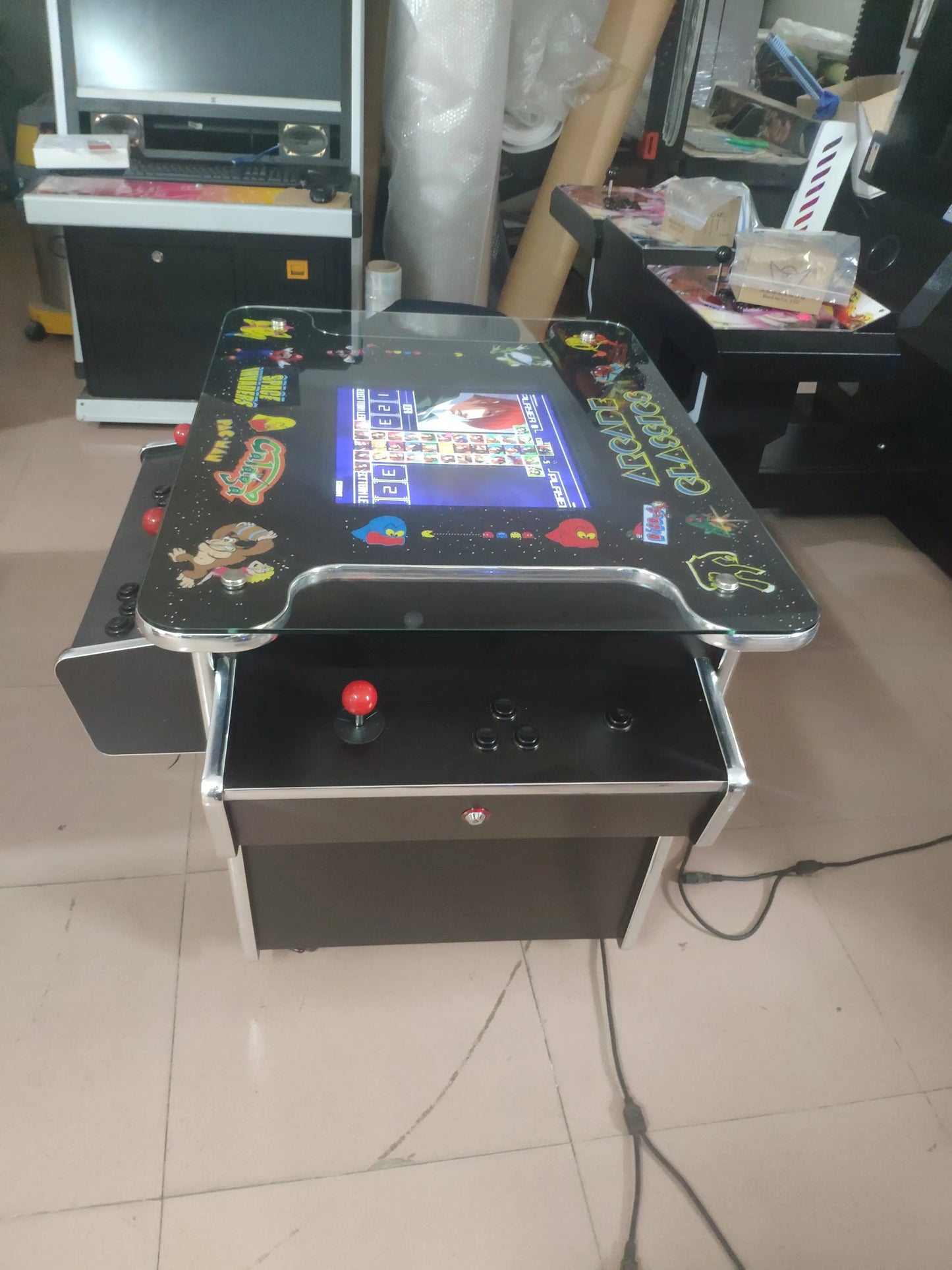 Cocktail-Arcade-Wood-Arcade-Amusement-Coin-Operated-game-machine-Tomy-Arcade