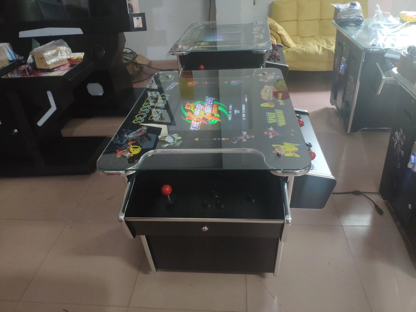 Cocktail-Arcade-Wood-Arcade-Amusement-Coin-Operated-game-machine-Tomy-Arcade
