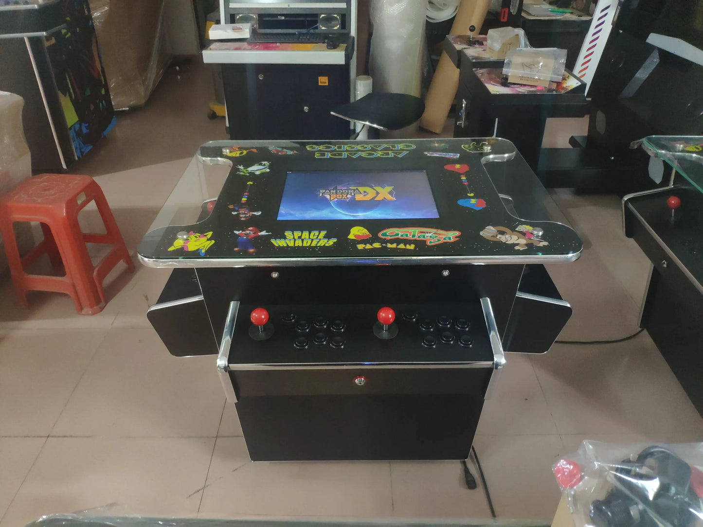 Cocktail-Arcade-Wood-Arcade-Amusement-Coin-Operated-game-machine-Tomy-Arcade