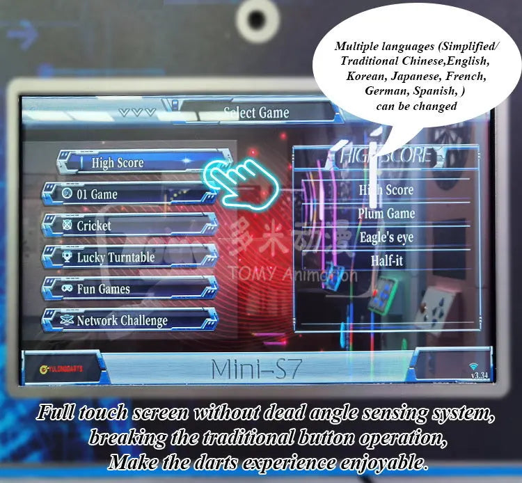 Dart-MINI-S7-Game-Machine-Amusement-Coin-Operated-Electronic-Connection-Dart-Board-tomy-arcade