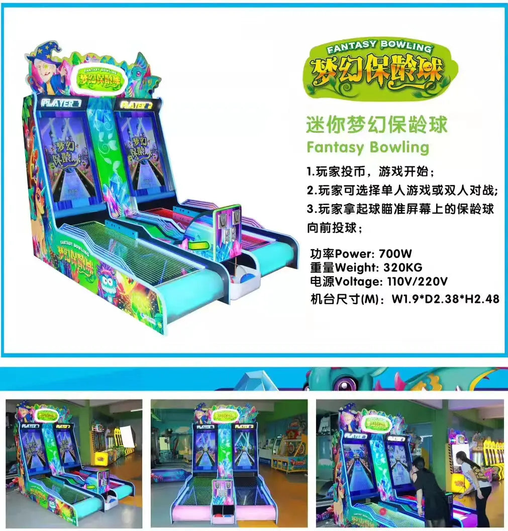Fantasy-Bowling-sport-game-machine-Amusement-Coin-Operated-MINI-Electronic-bowling-games-Lottery-Ticket-Redemption-for-FEC-Tomy-arcade