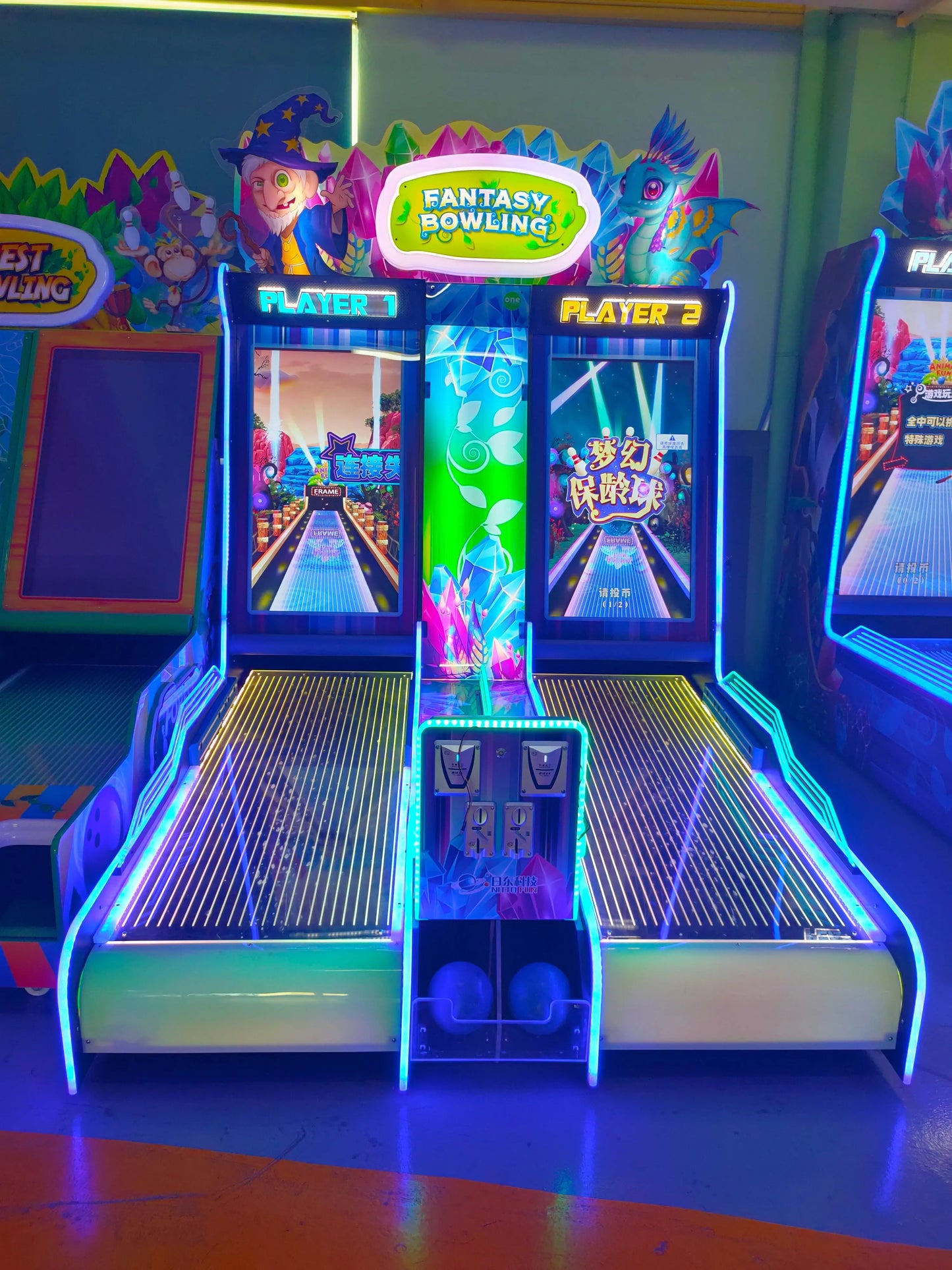 Fantasy-Bowling-sport-game-machine-Amusement-Coin-Operated-MINI-Electronic-bowling-games-Lottery-Ticket-Redemption-for-FEC-Tomy-arcade