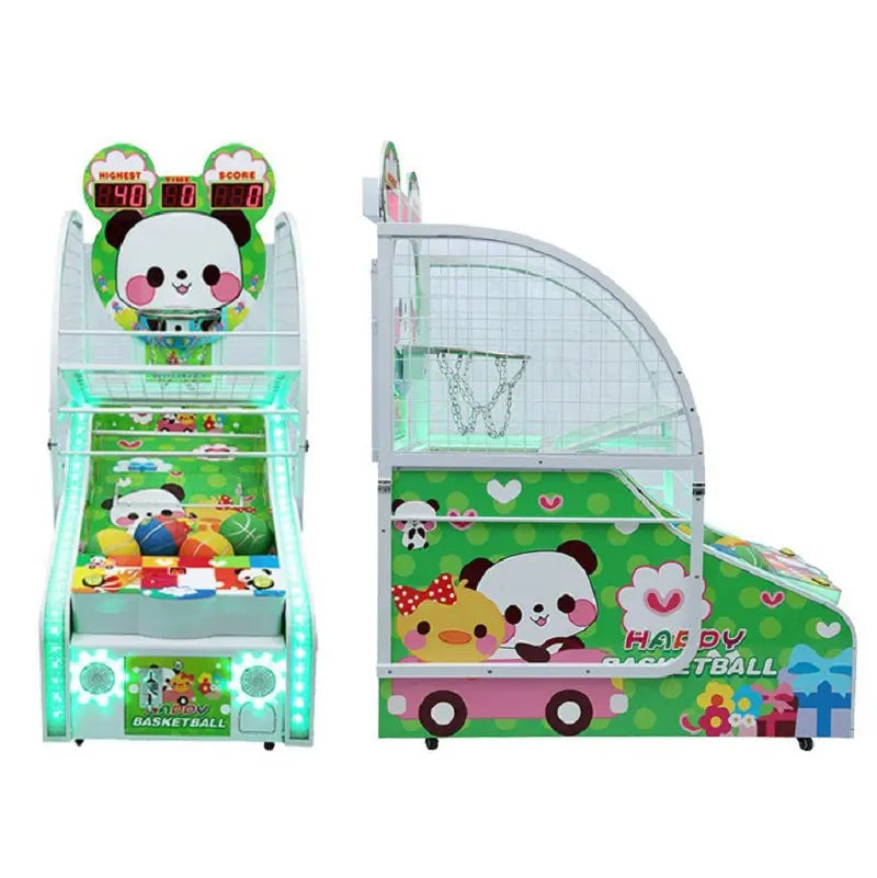 Panda-basketball-sport-game-machine-Amusement-Coin-operated-for-children-Tomy-Arcade