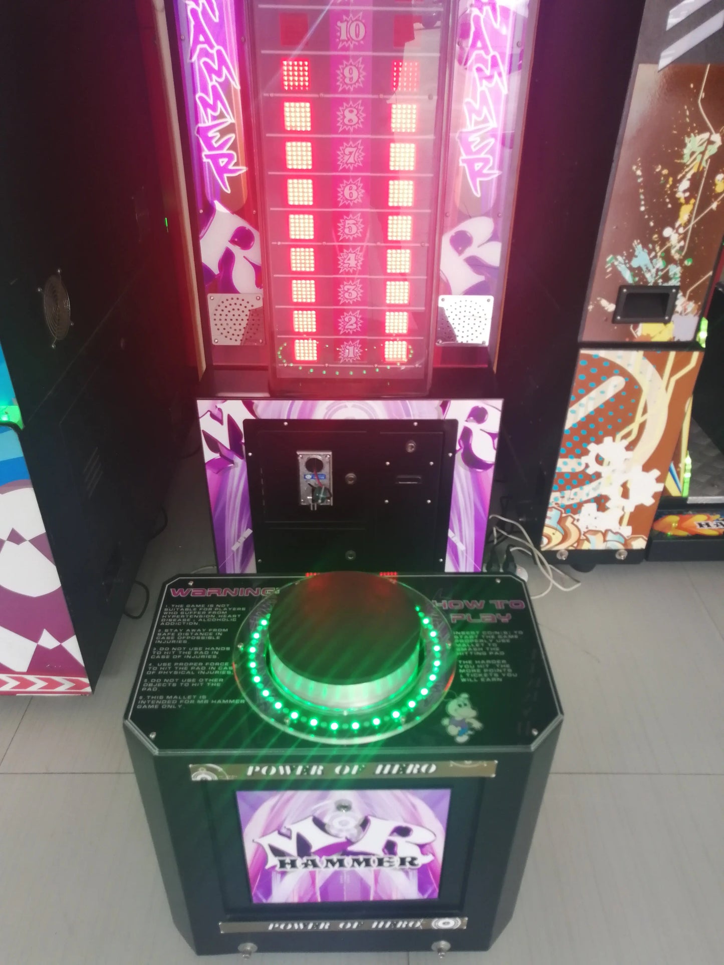 MR-Hammer-Arcade-sport-game-machine-Amusement-Electronic-Coin-Operated-boxing-games-Tomy-Arcade