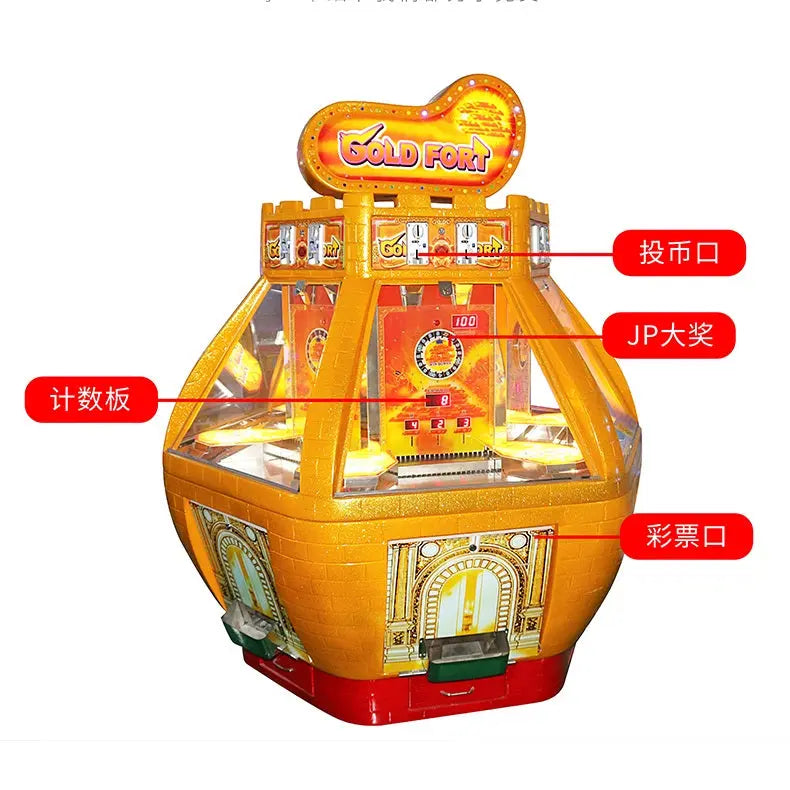 Gold-Fort-Coin-Pusher-Game-Machine-Amusement-Coin-Operated-Ticket-Redemption-games-Tomy-Arcade- workshop-process