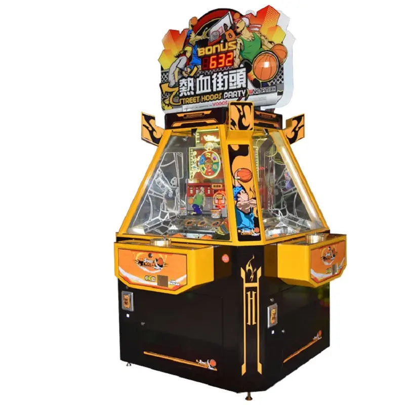 Street-Hoops-Party-Coin-Pusher-Amusement-Park-Coin-Operated-Lottery-Redemption-Ticket-Game-Machine-Tomy-Arcade