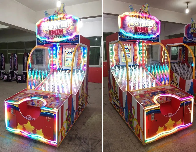 Ring-bottle-Lottey-redemption-game-machine-Arcade-Manufacturer-Light-up-Ring-Toss-Electric-Machines-Throwing-Rings-Skill-Win-Ticket-games-Tomy-Arcade