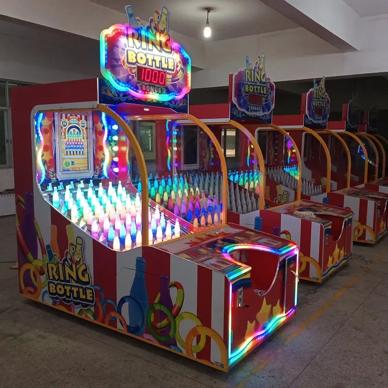 Ring-bottle-Lottey-redemption-game-machine-Arcade-Manufacturer-Light-up-Ring-Toss-Electric-Machines-Throwing-Rings-Skill-Win-Ticket-games-Tomy-Arcade