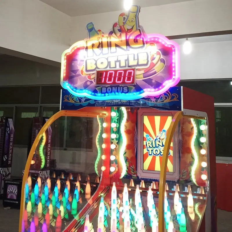 Ring-bottle-Lottey-redemption-game-machine-Arcade-Manufacturer-Light-up-Ring-Toss-Electric-Machines-Throwing-Rings-Skill-Win-Ticket-games-Tomy-Arcade