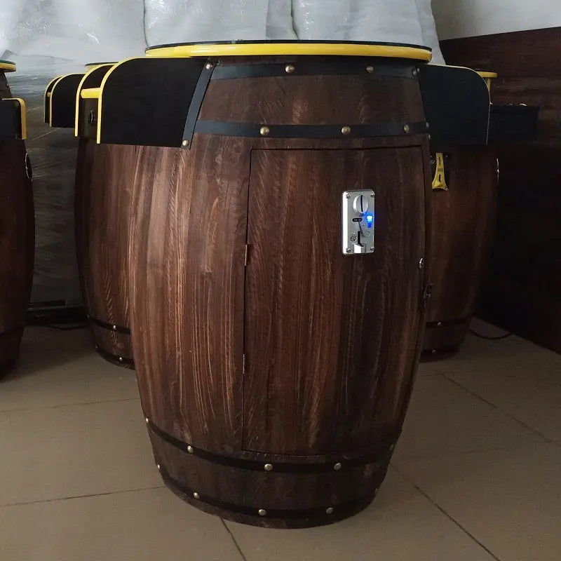 Beer-barrel-cocktail-arcade-game-machine-table-60-in-1-games-Tomy Arcade