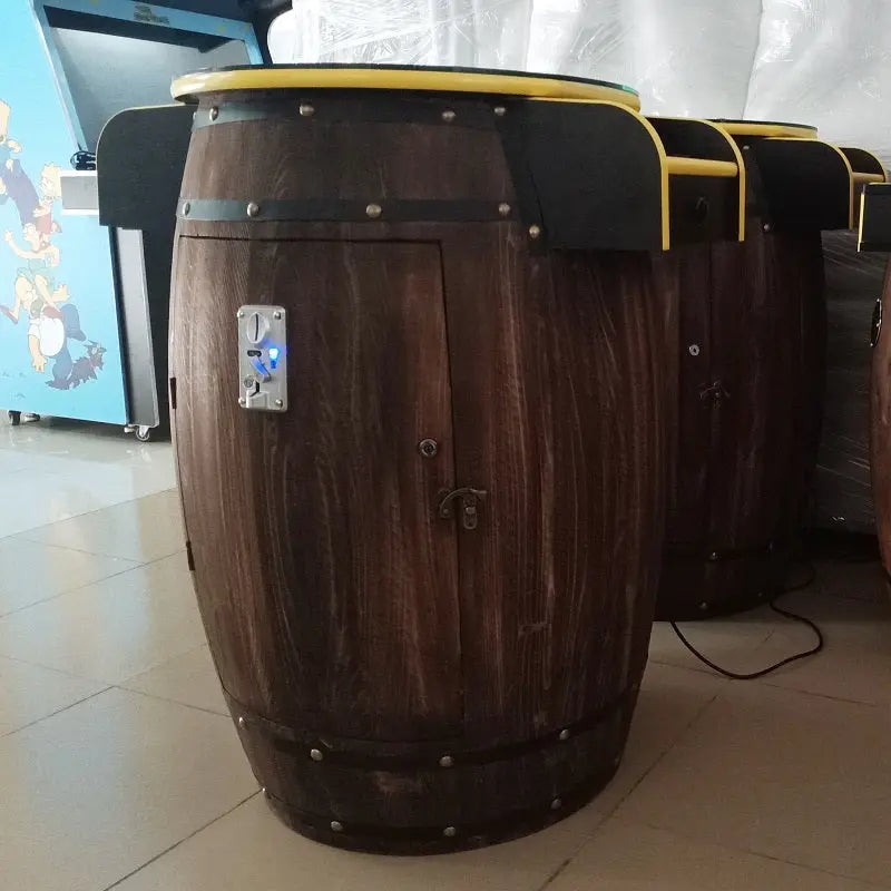 Beer-barrel-cocktail-arcade-game-machine-table-60-in-1-games-Tomy Arcade