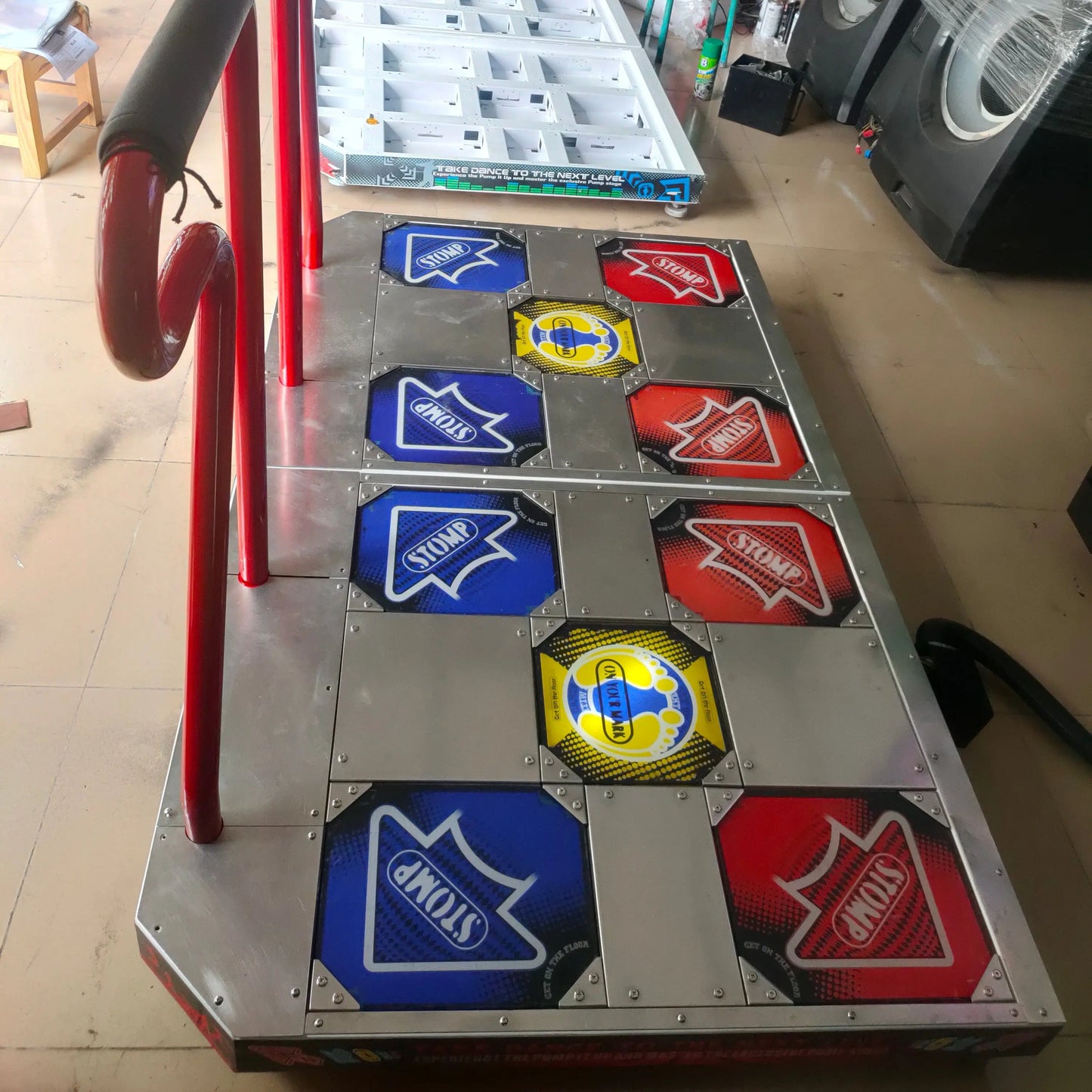 Pump-it-up-double-Pads-China-Direct-dancing-game-machine-tomy-arcade