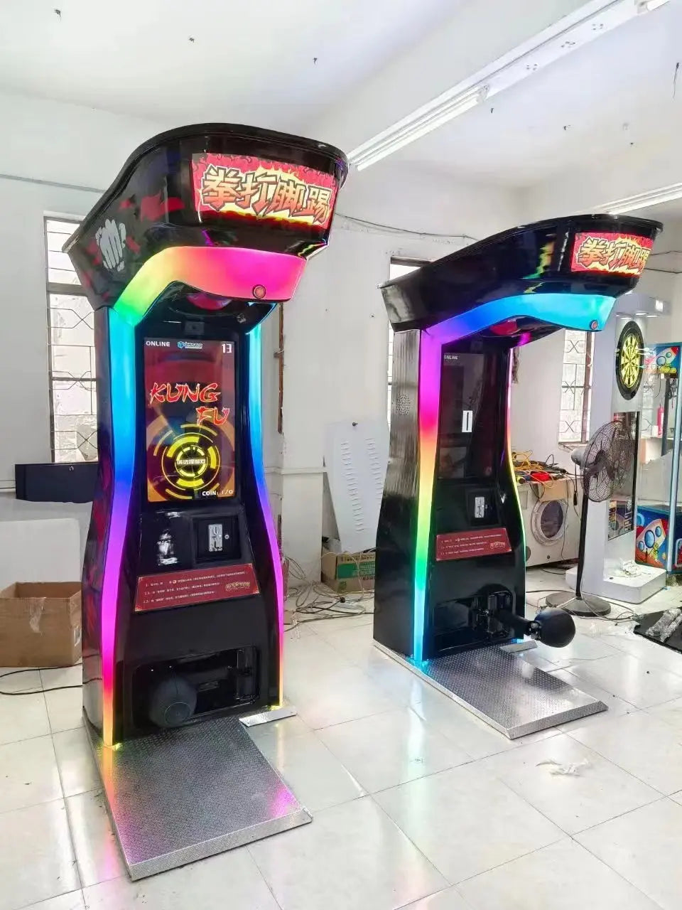 Kung-Fu-2-IN-1-Kickboxer-Amusement-Sports-Arcade-Game-Machine-Coin-Operated-Ticket-redemption-games-Tomy-Arcade