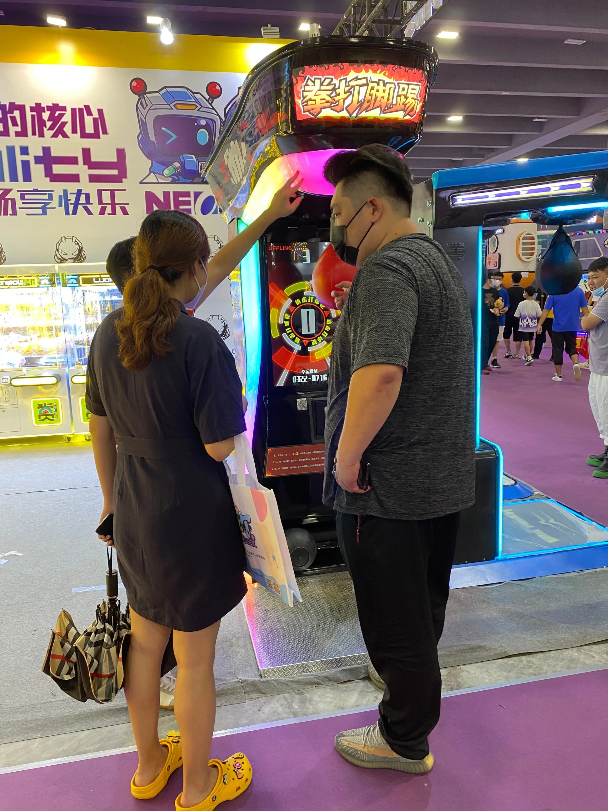 Kung-Fu-2-IN-1-Kickboxer-Amusement-Sports-Arcade-Game-Machine-Coin-Operated-Ticket-redemption-games-Tomy-Arcade