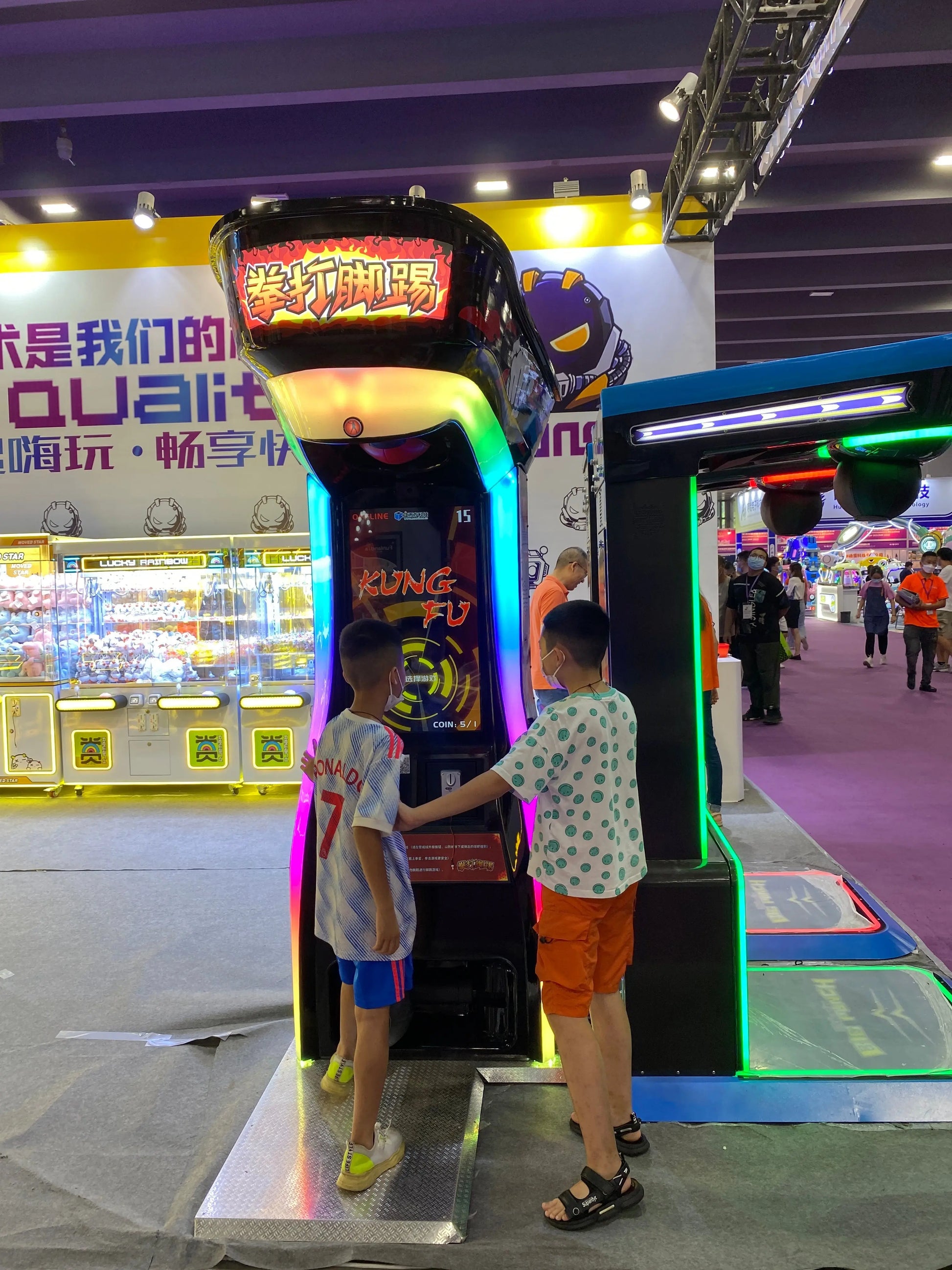 Kung-Fu-2-IN-1-Kickboxer-Amusement-Sports-Arcade-Game-Machine-Coin-Operated-Ticket-redemption-games-Tomy-Arcade