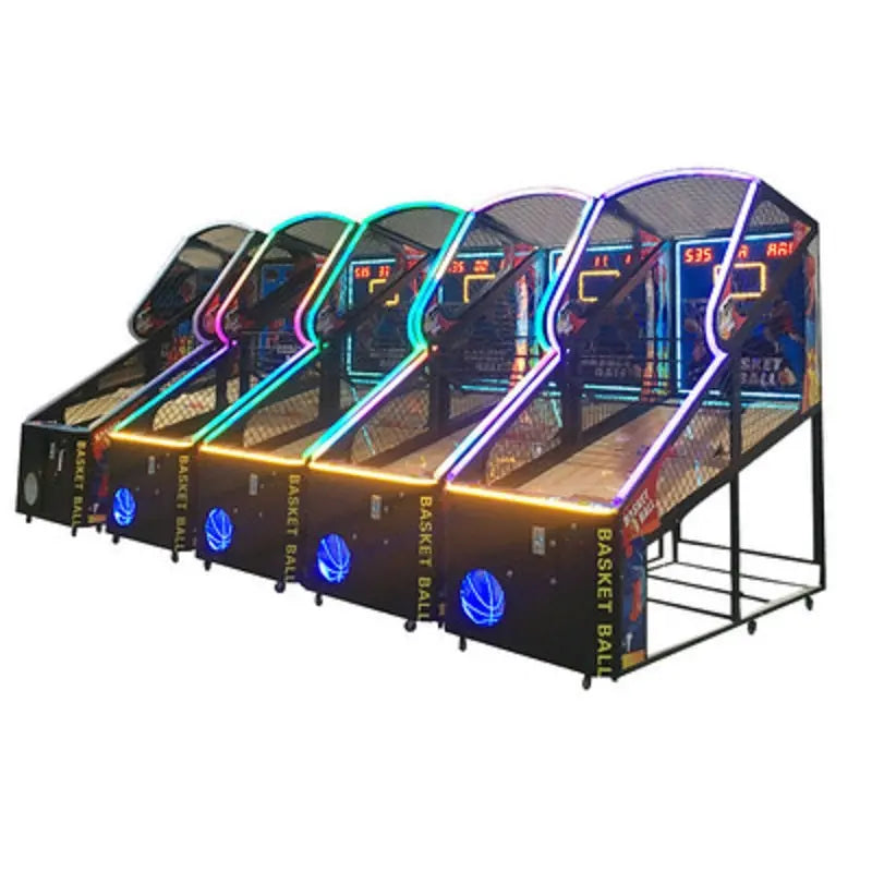 NBA-Basketball-game-Machine-Classic-5-Basketballs-Challenge-Arcade-games-Tomy-Arcade