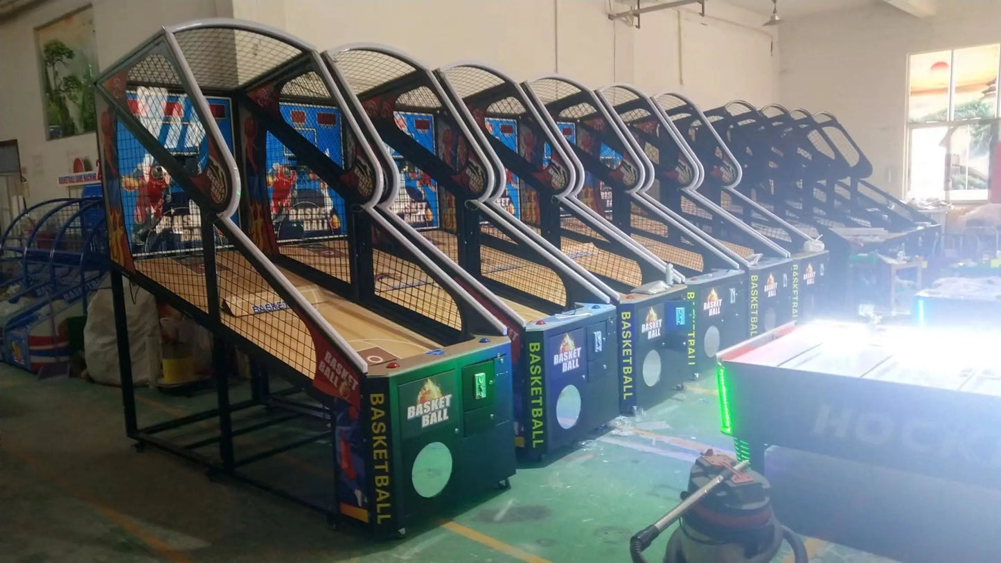 NBA-Basketball-game-Machine-Classic-5-Basketballs-Challenge-Arcade-games-Tomy-Arcade