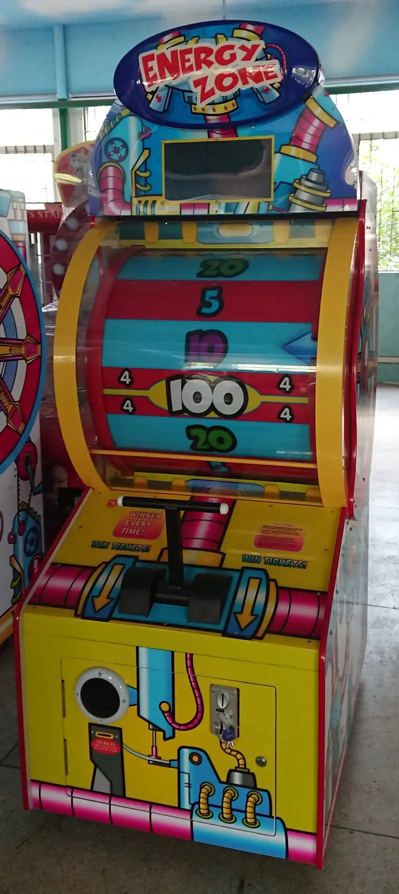 Energy-Zome-Wheel-game-machine-Classic-Amusement-Coin-Operated-ticket-lottery-redemption-games-tomy-arcade