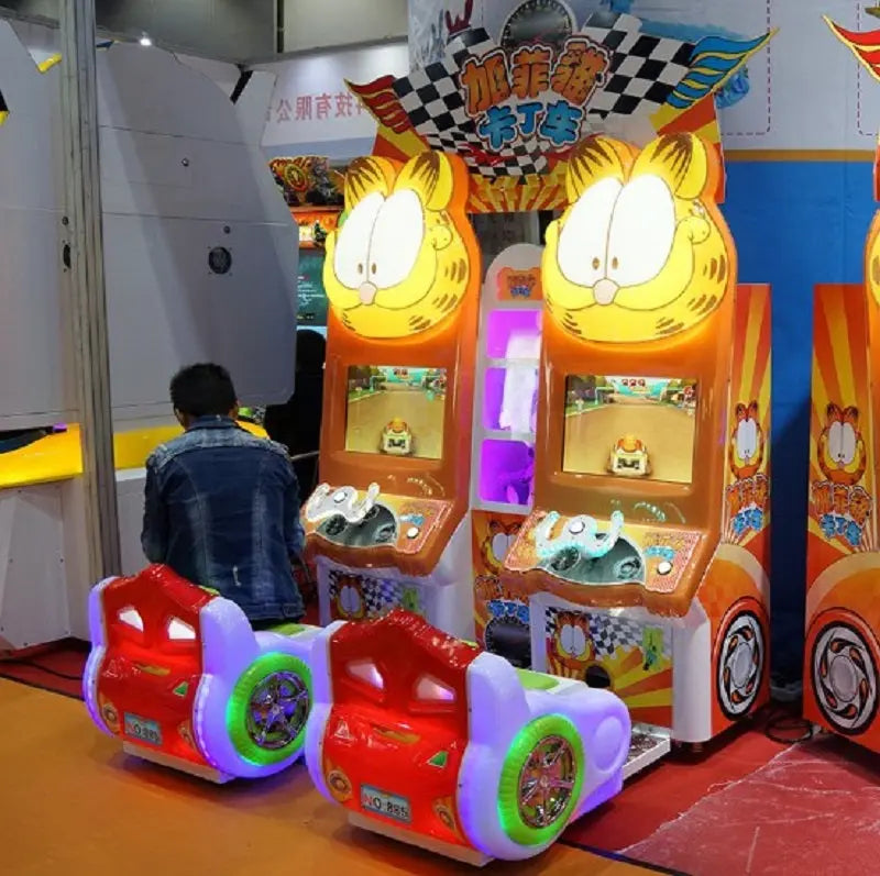 Garfield-Karting-Racing-car-game-machine-Coin-Operated-kids-Video-Arcade-games-for-2-Players-Tomy Arcade