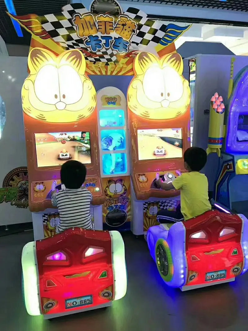 Garfield-Karting-Racing-car-game-machine-Coin-Operated-kids-Video-Arcade-games-for-2-Players-Tomy Arcade