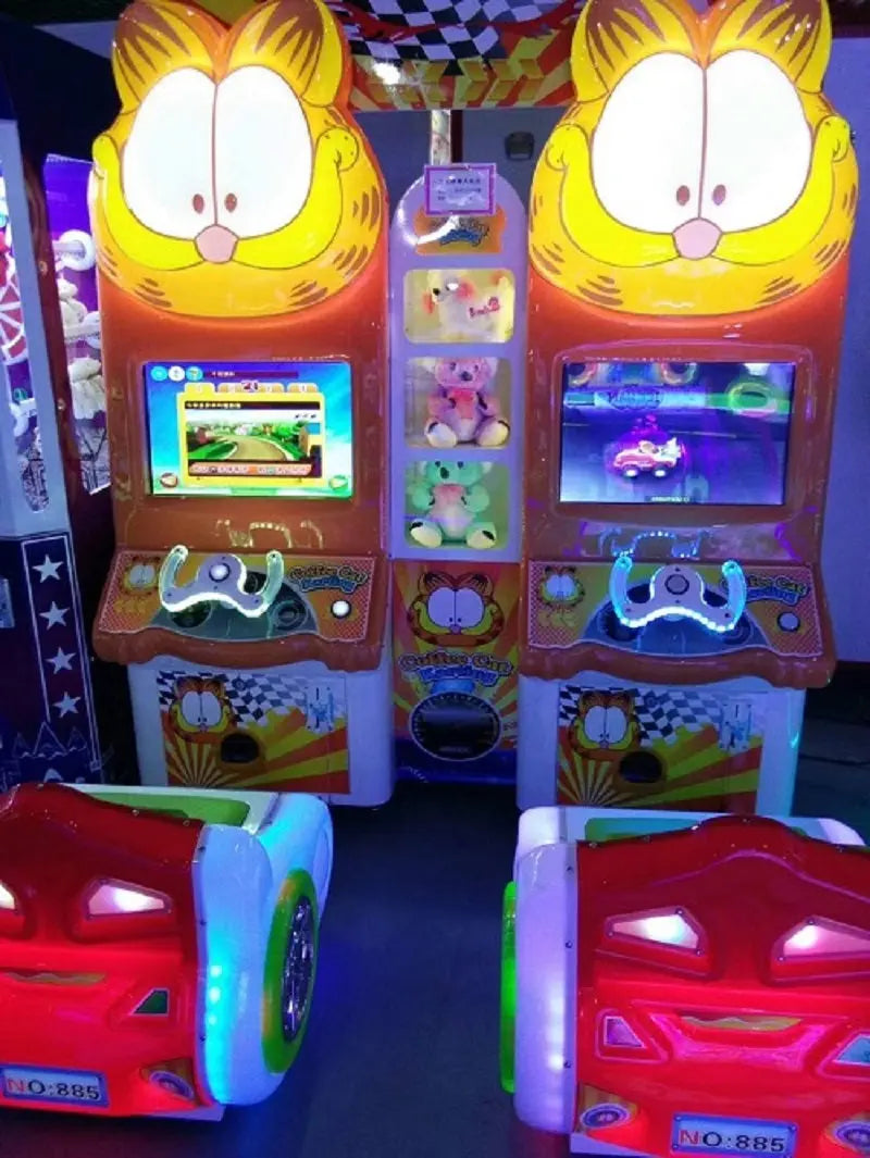Garfield-Karting-Racing-car-game-machine-Coin-Operated-kids-Video-Arcade-games-for-2-Players-Tomy Arcade