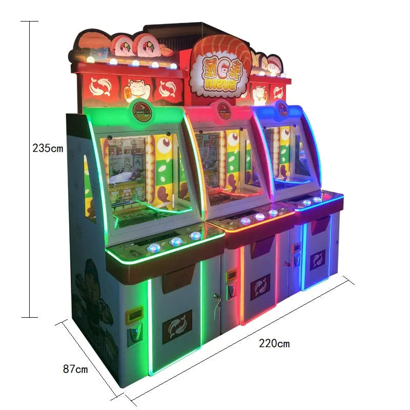 Sushi-park-Video-mechanical-Coin-Pusher-Amusement-Coin-Operated-Indoor-Lottery-Redemption-game-machine-tomy-arcade