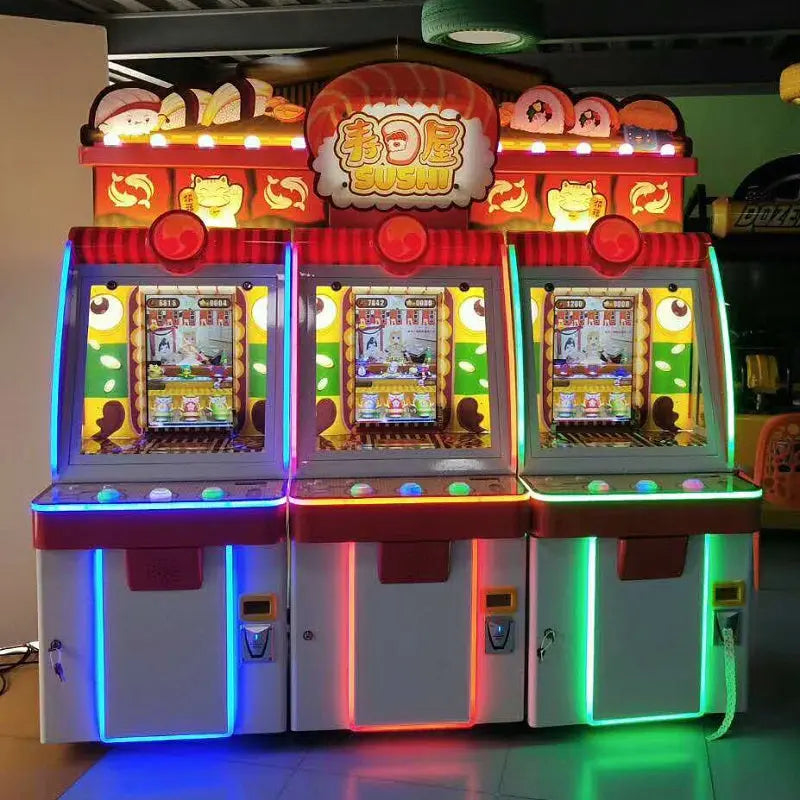 Sushi-park-Video-mechanical-Coin-Pusher-Amusement-Coin-Operated-Indoor-Lottery-Redemption-game-machine-tomy-arcade