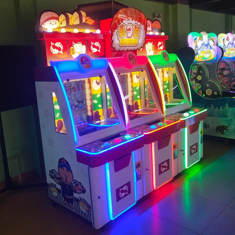 Sushi-park-Video-mechanical-Coin-Pusher-Amusement-Coin-Operated-Indoor-Lottery-Redemption-game-machine-tomy-arcade