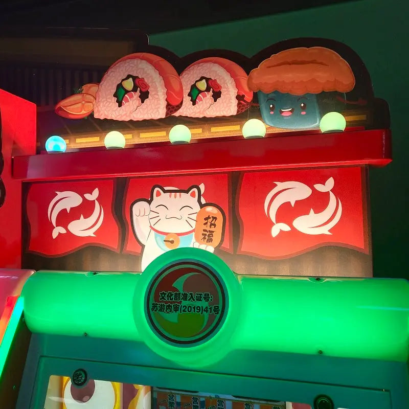 Sushi-park-Video-mechanical-Coin-Pusher-Amusement-Coin-Operated-Indoor-Lottery-Redemption-game-machine-tomy-arcade