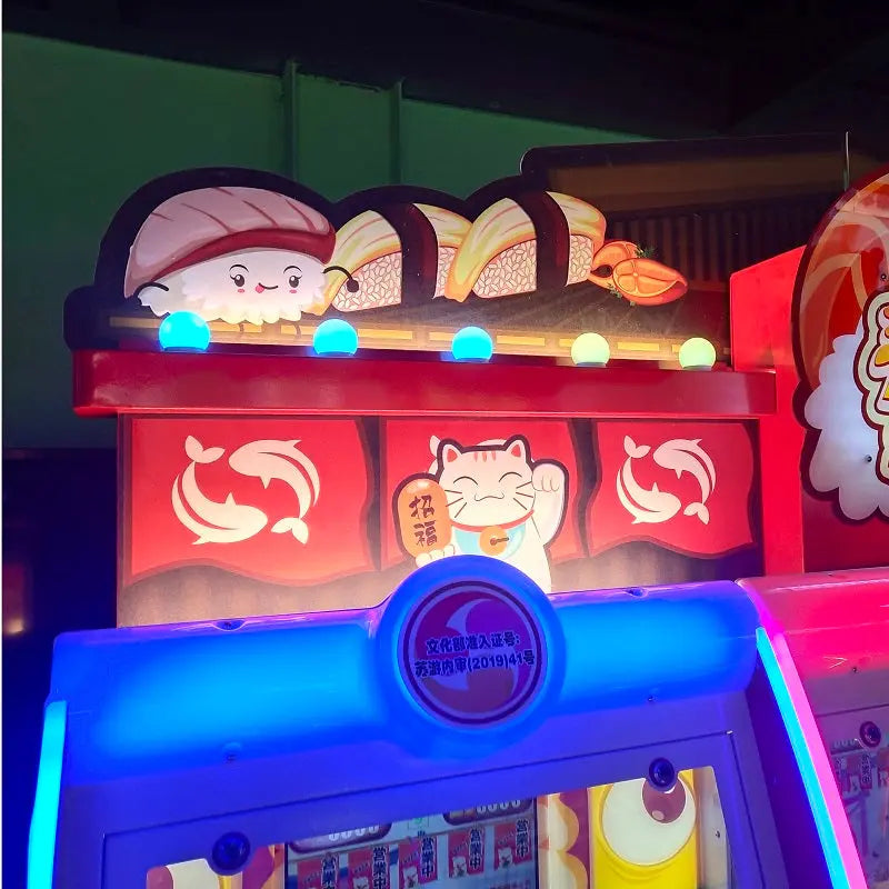Sushi-park-Video-mechanical-Coin-Pusher-Amusement-Coin-Operated-Indoor-Lottery-Redemption-game-machine-tomy-arcade