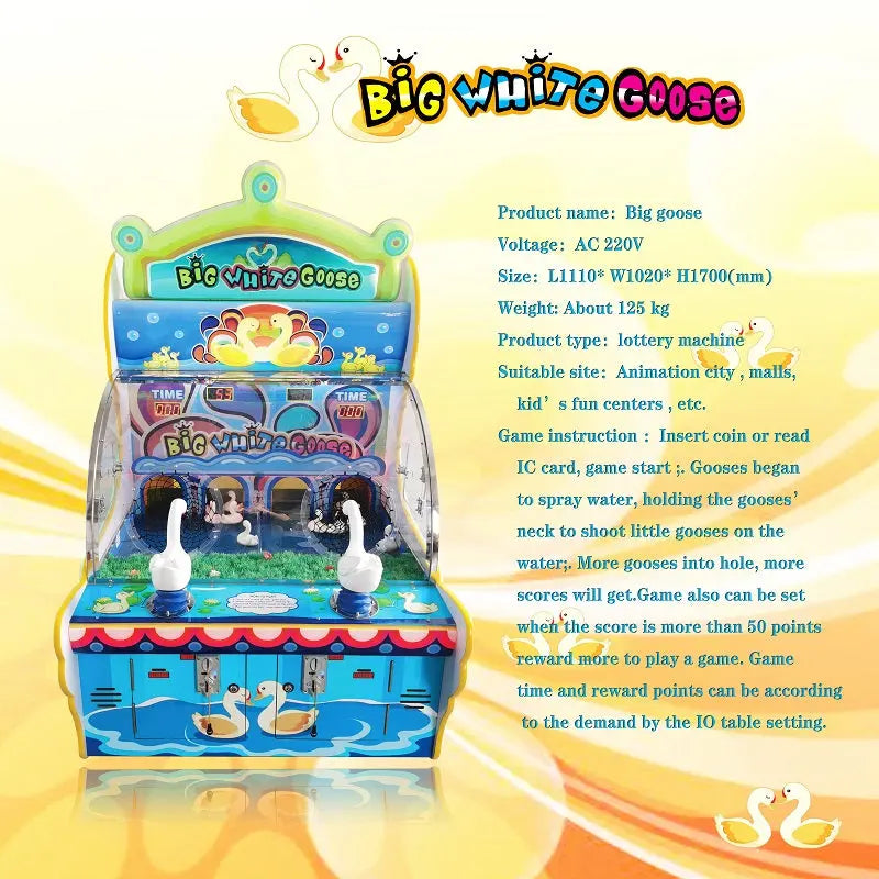 Big-White-Coose-Water-shooting-games-Coin-operated-ticket-Lottery-Redemption-Aracde-machine-for-children-Tomy-Arcade