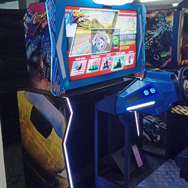 Cruising-Blast-Simulator-Racing-Car-Dynamic-Storm-Cruis'n-Blast-Racing-Game-Machine-Tomy-Arcade