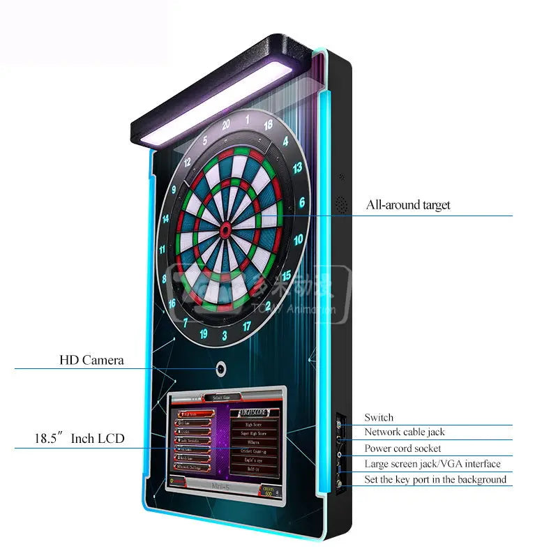 Dart-MINI-5-game-machine-Electronic-Darts-Gallery-lounge-Coffee-bar-shop-Arcade-Video-Games-Tomy-arcade
