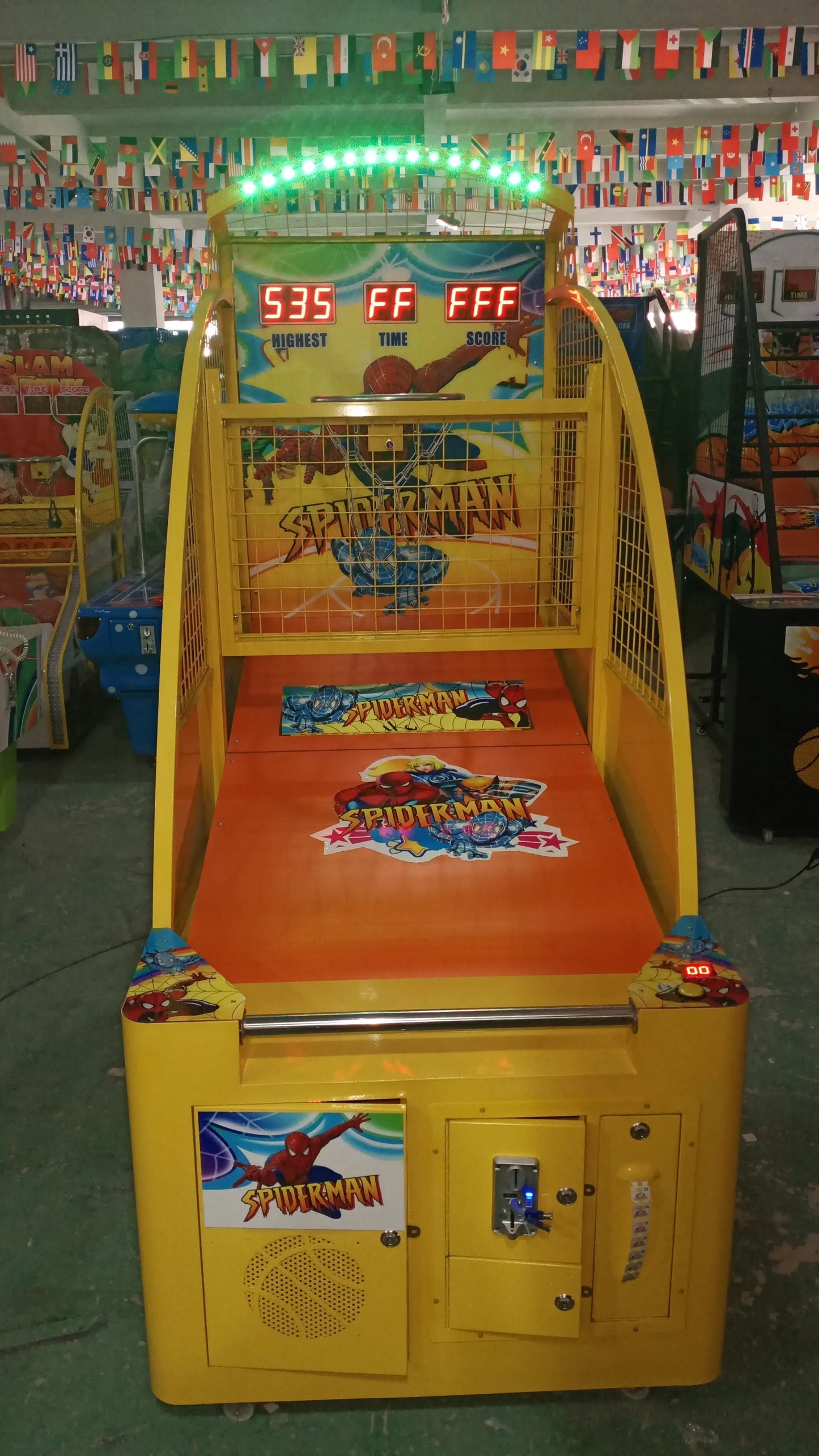 Spider-Man-Basketball-game-machine-Amusement-Coin-Operated-Basketball-Shooting-sports-arcade-Hot-Selling-Tomy-Arcade